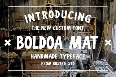 Boldoa Mat Font free download – Classic font preview