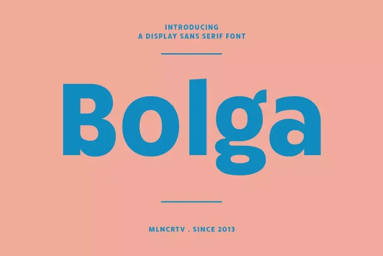 Bolga Display Sans Serif Font preview 5 – Display Fonts font sample