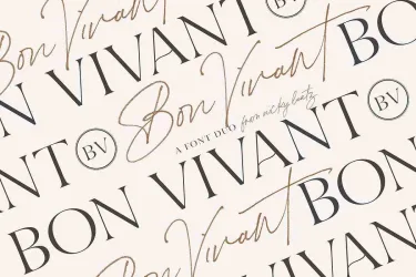 Bon Vivant Font free download – font preview
