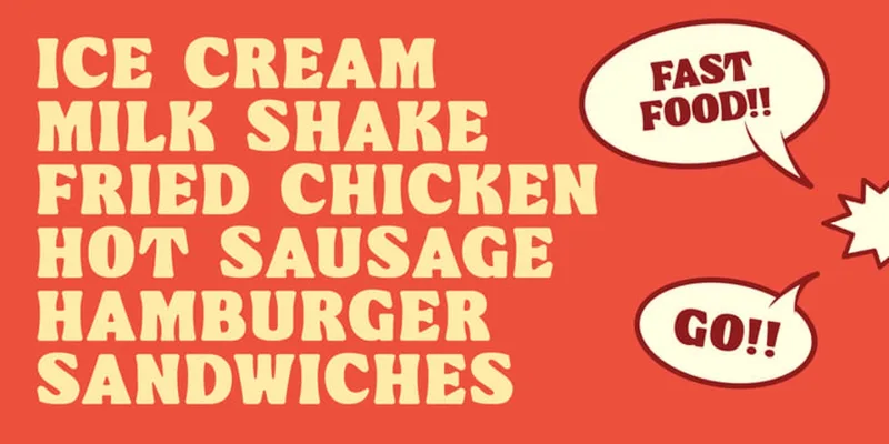Bonrich Font preview 1 – Display Fonts font sample