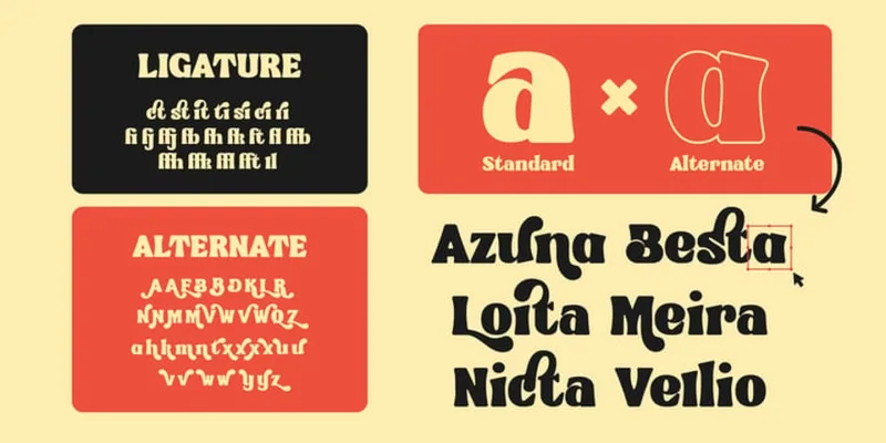 Bonrich Font preview 7 – Display Fonts font sample