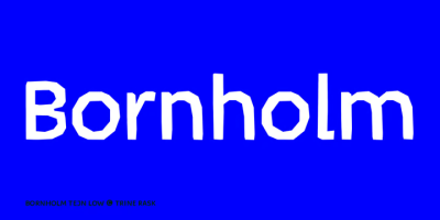 Bornholm Tejn Low Font Family free download – Friendly font preview