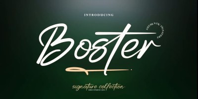 Boster Font free download – Calligraphy font preview