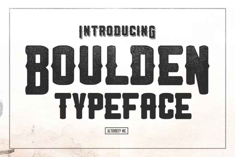 Boulden Typeface Font free download preview 3 – Serif Fonts font
