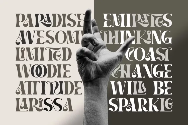 Brams Font preview 4 – Display Fonts font sample