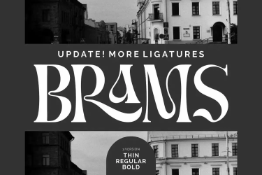 Brams Font free download – Serif font preview