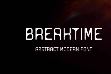 Breaktime Font free download – Sans Serif Fonts font preview