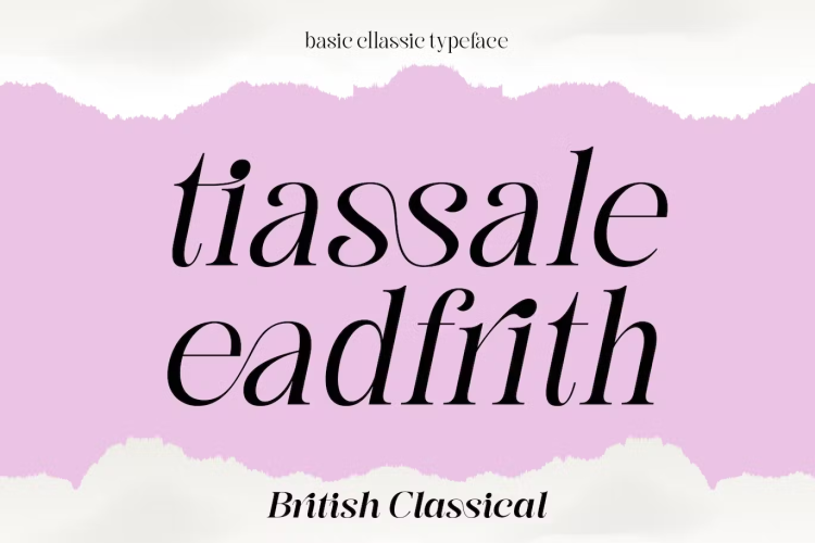 British Classical Font free download preview 4 – Serif Fonts font