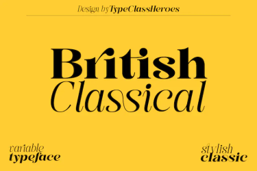 British Classical Font free download – Classic font preview