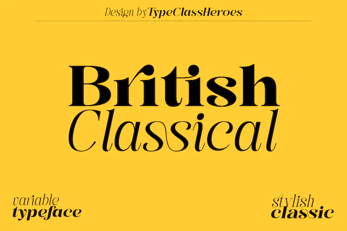British Classical Font free download preview 7 – Serif Fonts font