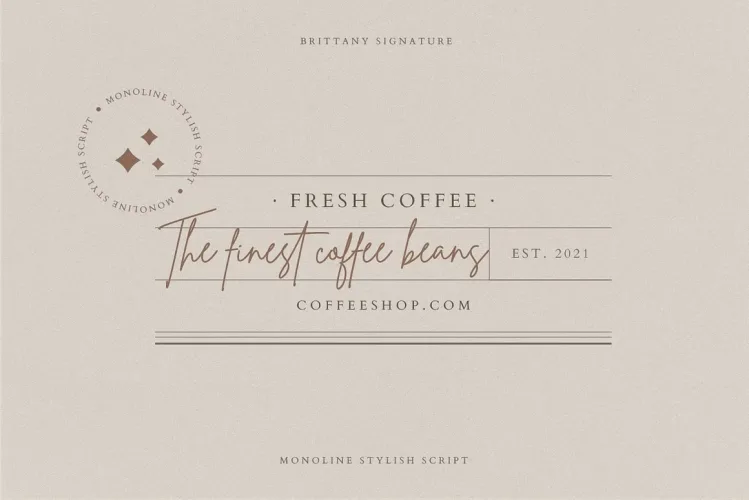 Brittany Signature Font preview 2 – Script And Handwritten font sample