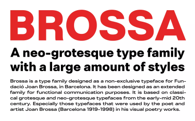 Brossa Font Family free download – Sans Serif Fonts font preview