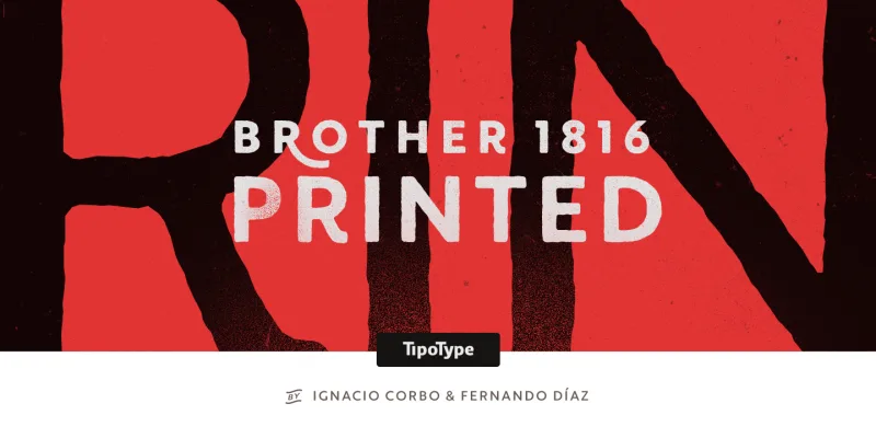 Brother 1816 Font preview 1 – Sans Serif Fonts font sample