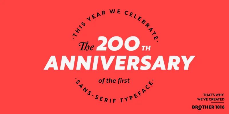 Brother 1816 Font preview 4 – Sans Serif Fonts font sample