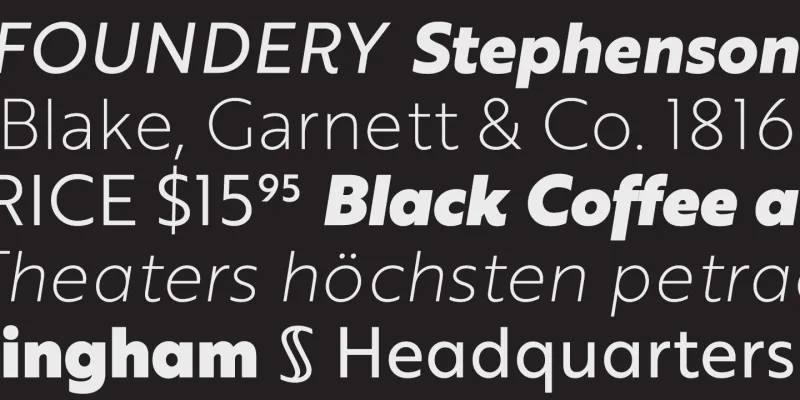 Brother 1816 Font preview 5 – Sans Serif Fonts font sample