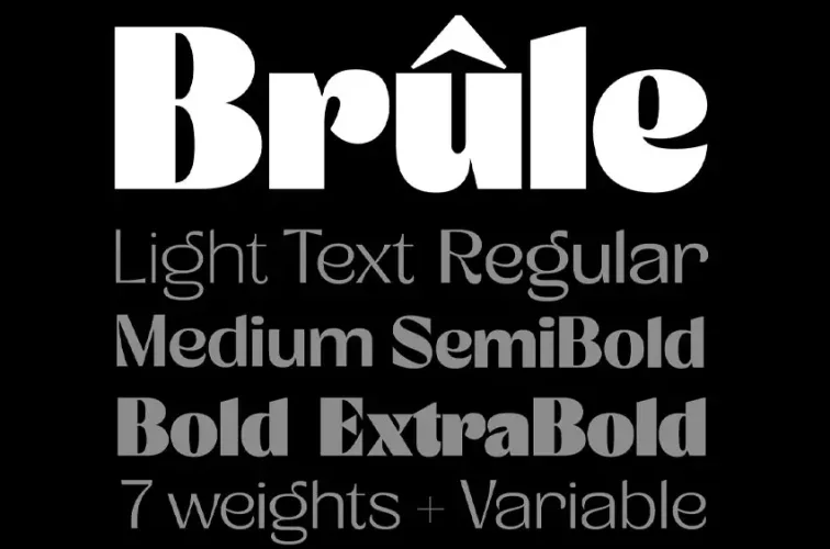 Brule Font preview 3 – Display Fonts font sample