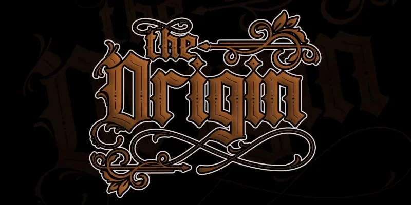 Buckedtalk Font preview 4 – Blackletter Font font sample