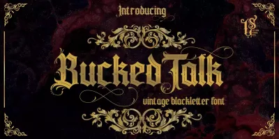 Buckedtalk Font free download – font preview