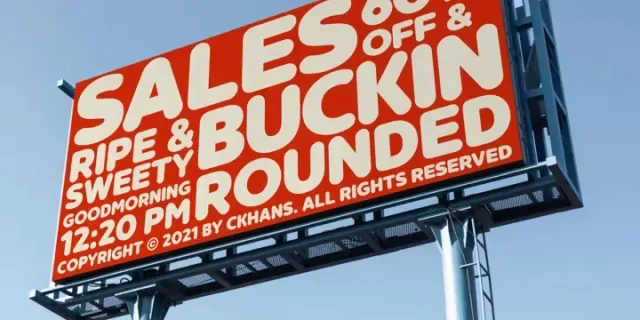 Buckin Font preview 3 – Sans Serif Fonts font sample