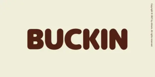 Buckin Font preview 4 – Sans Serif Fonts font sample