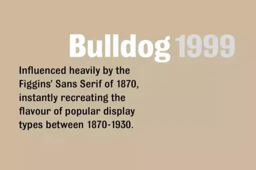 Bulldog Font preview 4 – Sans Serif Fonts font sample