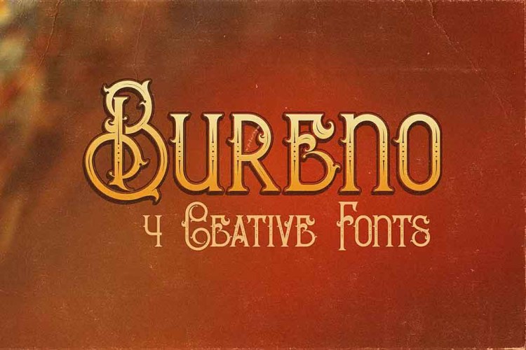 Bureno Decorative Font free download preview 3 – Serif Fonts font