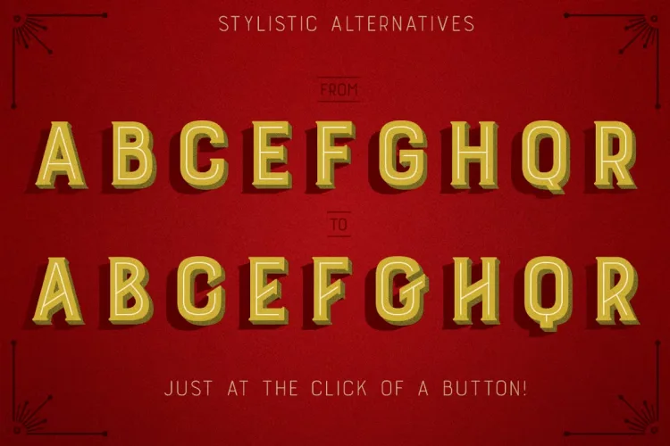 Burford Font preview 2 – Display Fonts font sample