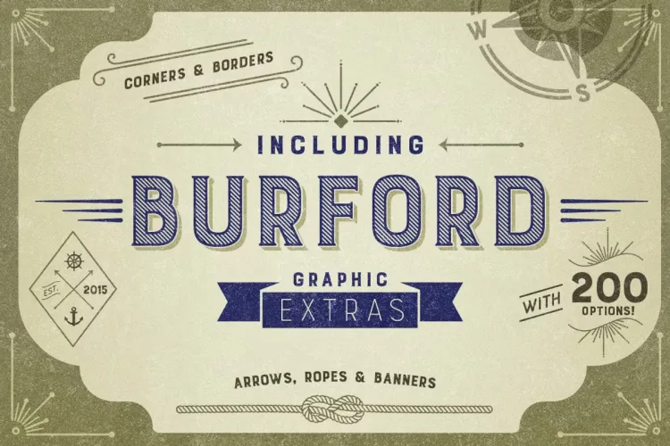 Burford Font preview 3 – Display Fonts font sample