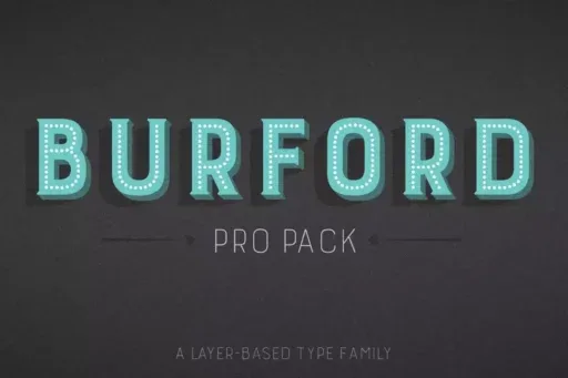 Burford Font preview 5 – Display Fonts font sample