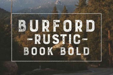 Burford Rustic Book Bold Font free download – Rustic font preview