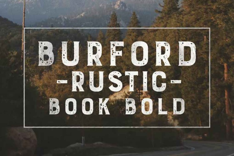 Burford Rustic Book Bold Font free download preview 3 – Serif Fonts font