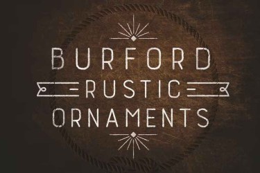 Burford Rustic Extras Font free download – Rustic font preview