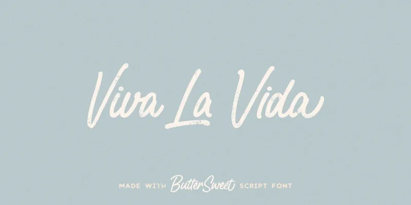 Butter Sweet Font preview 1 – Script And Handwritten font sample
