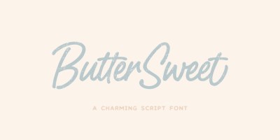 Butter Sweet Font free download – Bold font preview