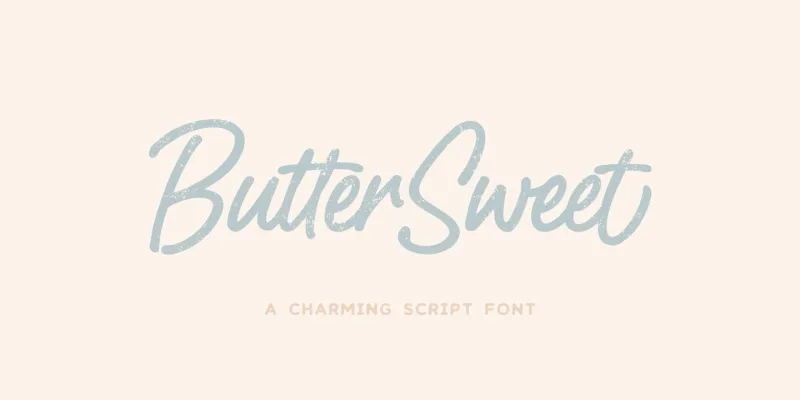 Butter Sweet Font preview 11 – Script And Handwritten font sample