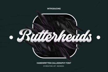 Butterheads Handwritten Calligraphy Font free download – Script And Handwritten font preview