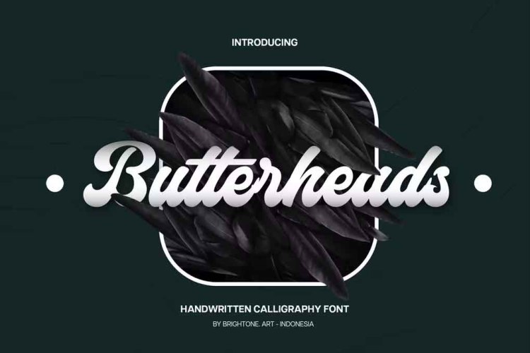 Butterheads Handwritten Calligraphy Font free download preview 3 – Script And Handwritten font