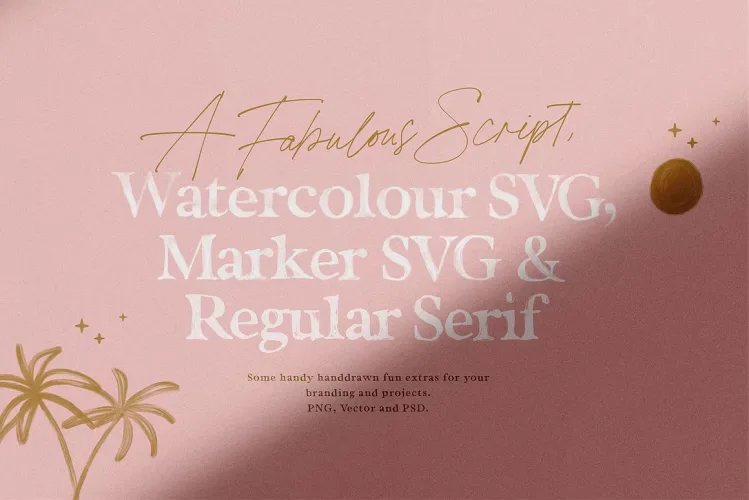 California Palms Font preview 6 – Script And Handwritten font sample