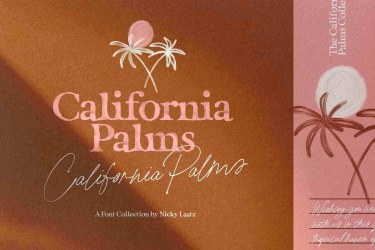 California Palms Font free download – Serif font preview
