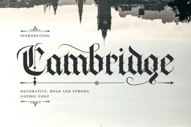 Cambridge Bold Decorative Gothic Font free download – Cambridge Bold Decorative Gothic Font font preview