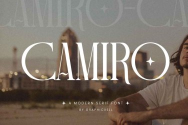 Camiro Elegant Serif Font Typeface free download – Elegant font preview