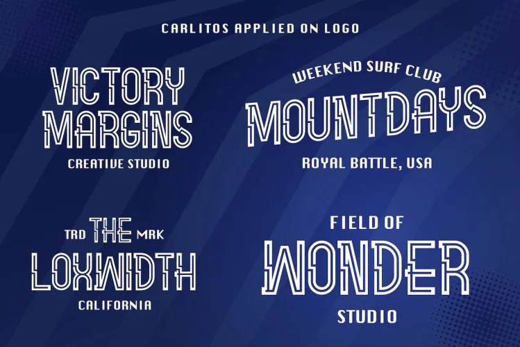 Carlitos – Decorative Sporty Font preview 3 – Decorative Fonts font sample