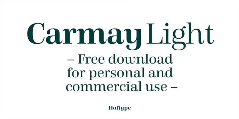 Carmay Font Family preview 1 – Serif Fonts font sample