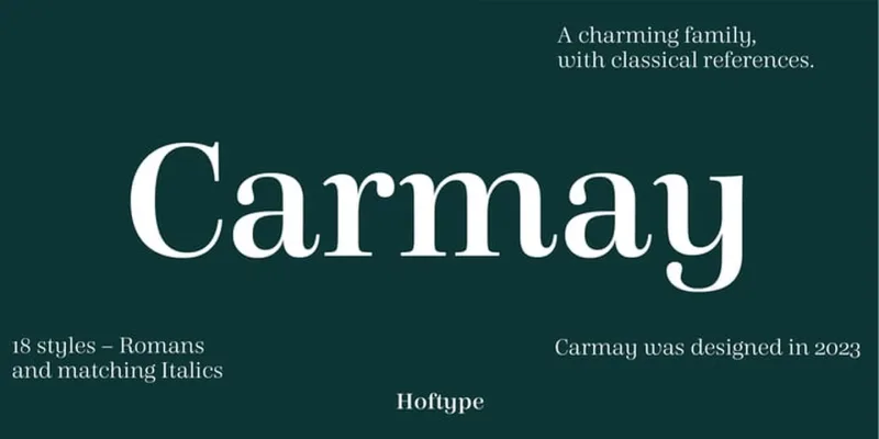 Carmay Font Family preview 9 – Serif Fonts font sample