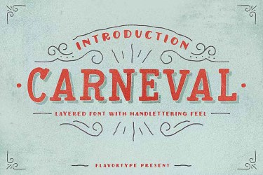 Carneval Font free download – Playful font preview