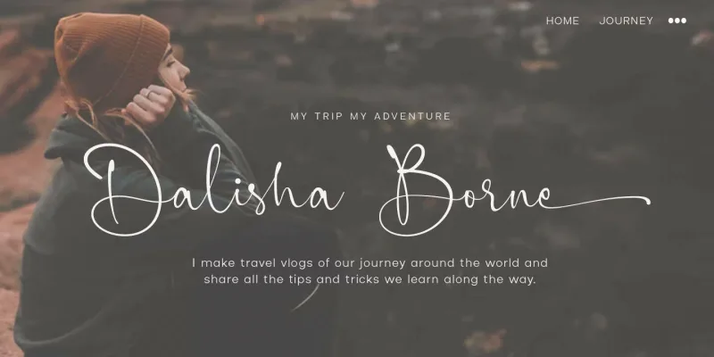 Carolline Font preview 1 – Script And Handwritten font sample