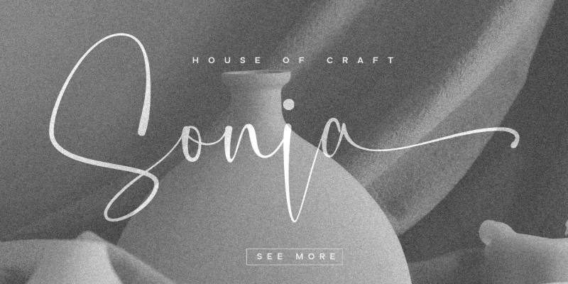 Carolline Font preview 5 – Script And Handwritten font sample