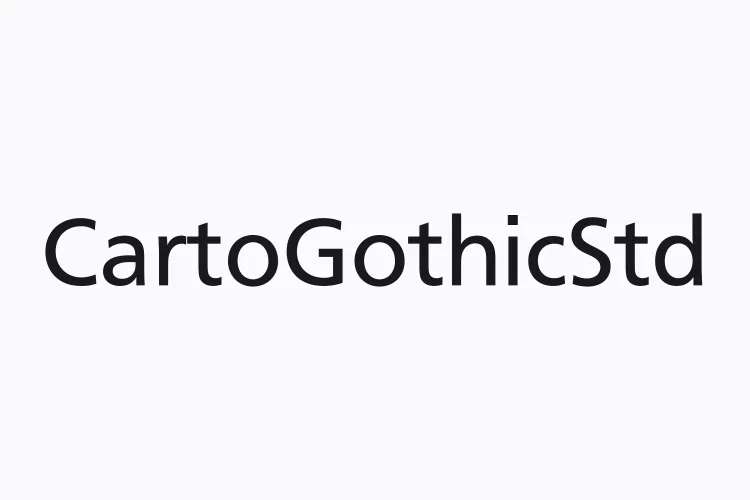 CartoGothic Std Font Family preview 1 – Sans Serif Fonts font sample