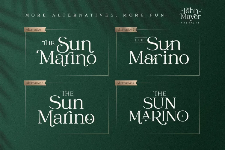 Catchy Mager Font preview 4 – Serif Fonts font sample