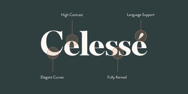Celesse Font preview 6 – Serif Fonts font sample